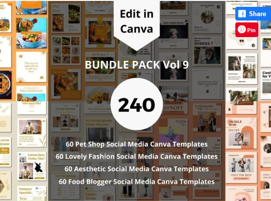 Boost Your Brand with 240+ Instagram & Social Media Templates