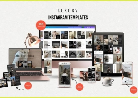 ✨ Unlock Your Instagram Potential with 185 Luxury Templates!