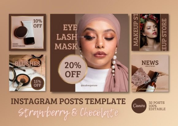 INSTAGRAM POST Template Makeup Store