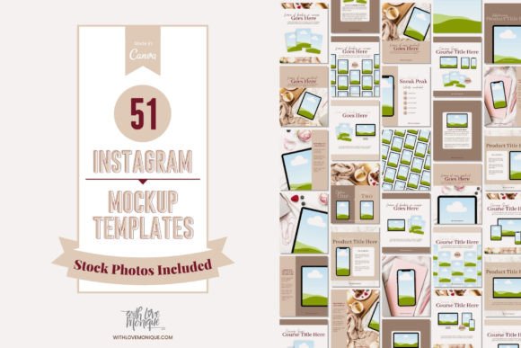 Instagram Post Mockup Canva Templates