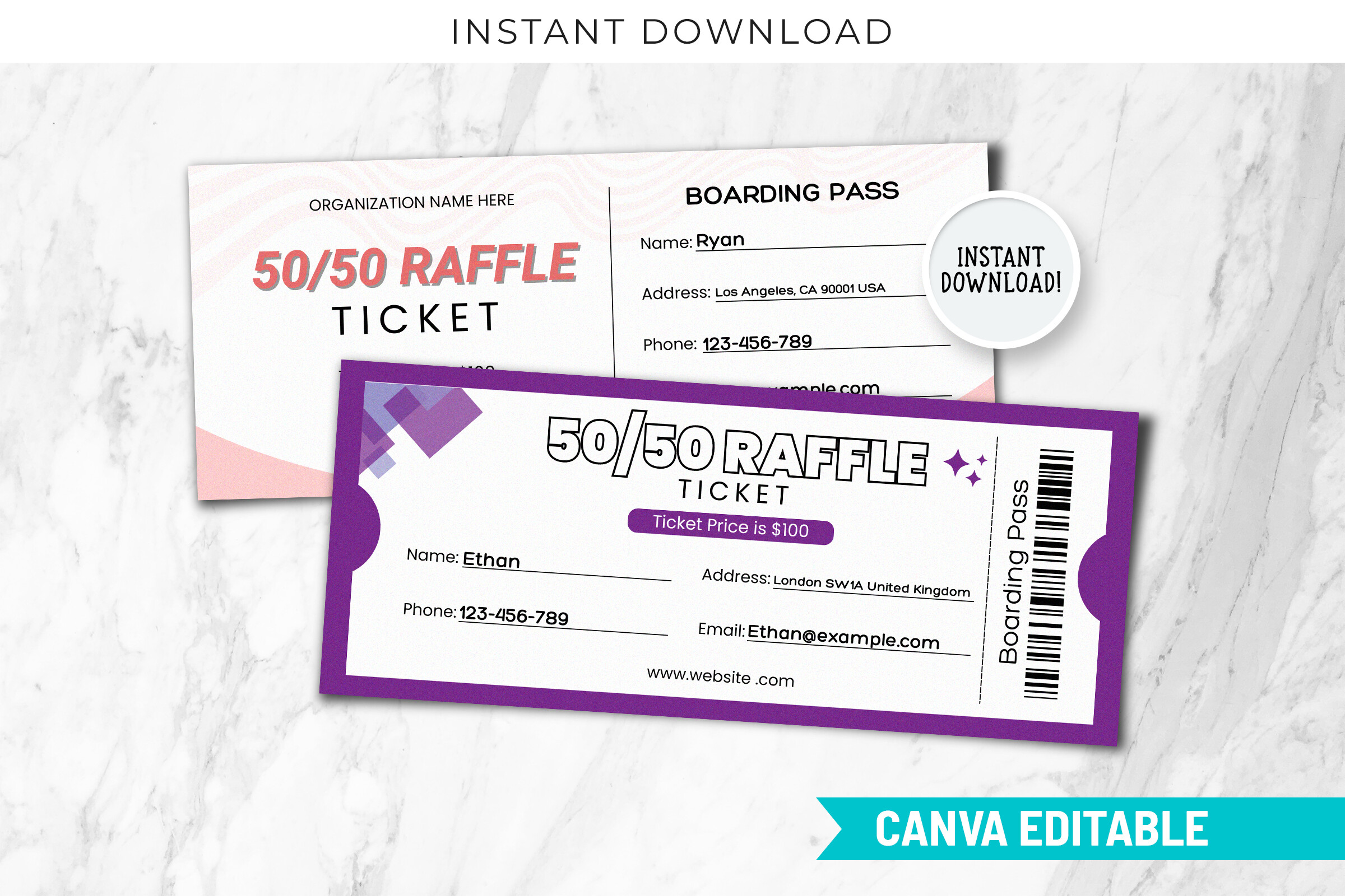 Best Printable Ticket Templates for Canva (Travel, Events, Raffles & More)