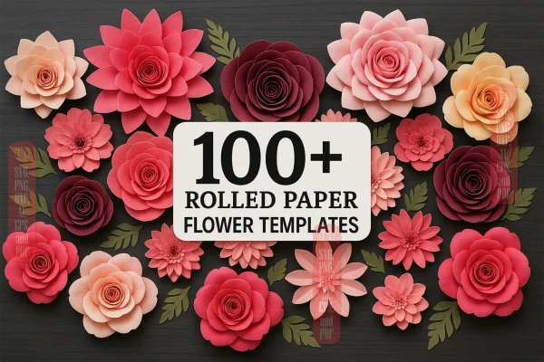 10 Best Paper Flower SVG Templates for Cricut (Easy DIY Flowers for Any Project)